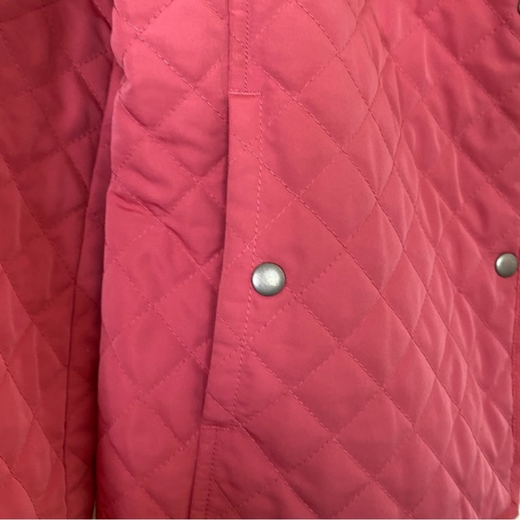 SIGRID OLSEN SPORT Mauve Pink Quilted Snap Front Jacket Size Small/Petite - Picture 4 of 7